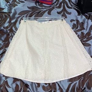 Lace ivory skirt